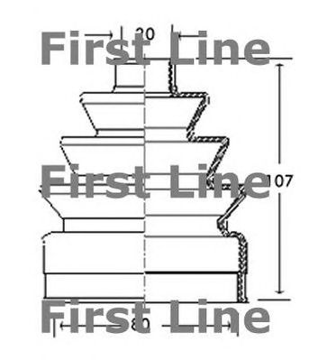 FIRST LINE fcb2131 -  Пыльник, приводной вал